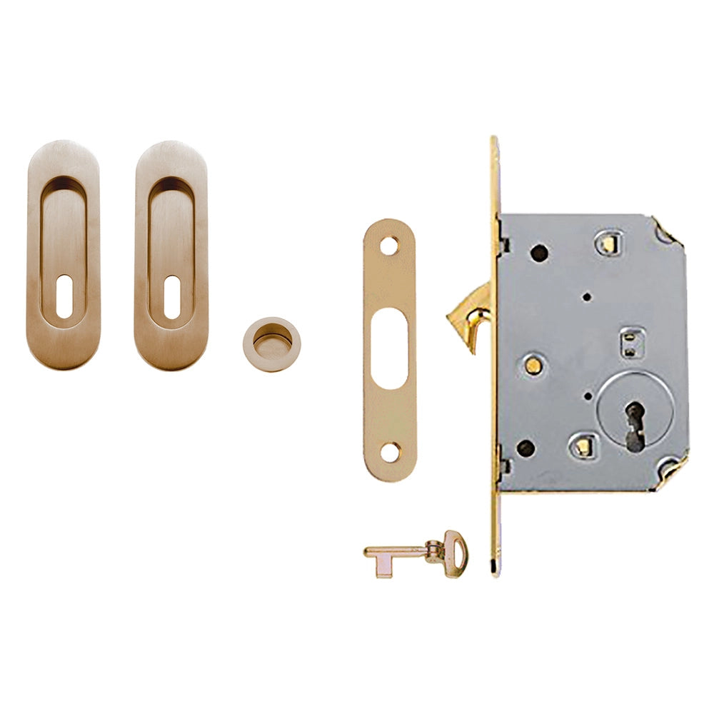 1cf kit per porte scorrevoli finitura ottone lucido cod:ferx.3005610nlm