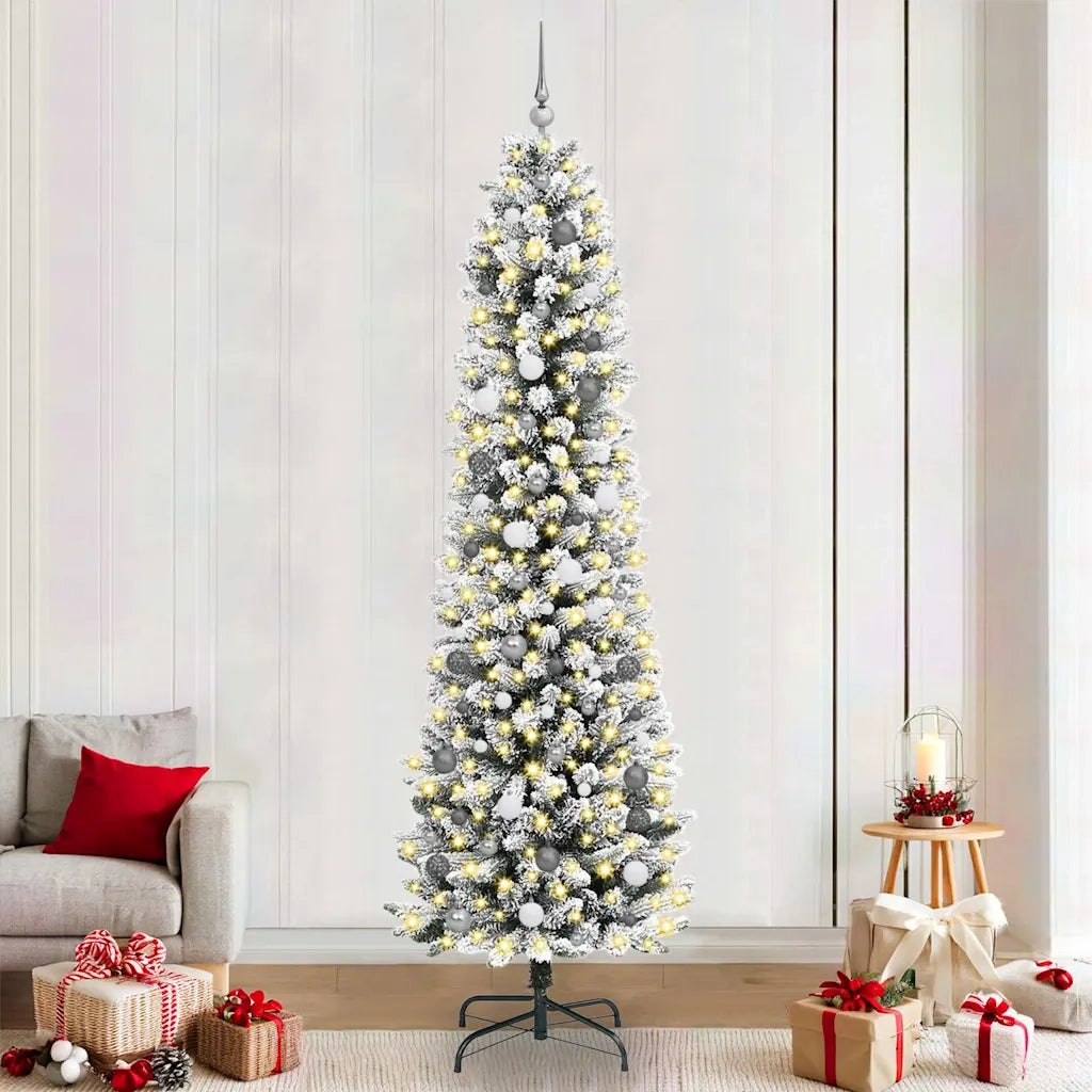 Albero di Natale artificiale con 300 LED Bianco 240 cm 3396128