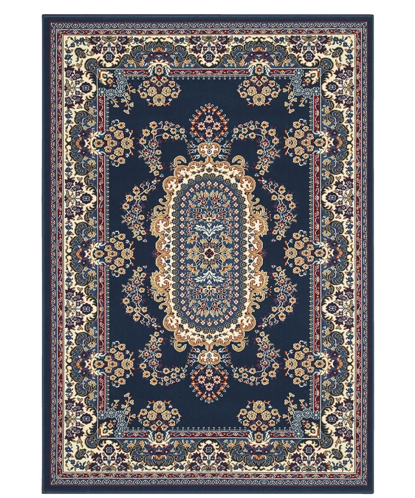 Tappeto ROYAL SHIRAZ 2063 BLU cm.160x230 arredo salotto disegno moderno geometrico arredo casa