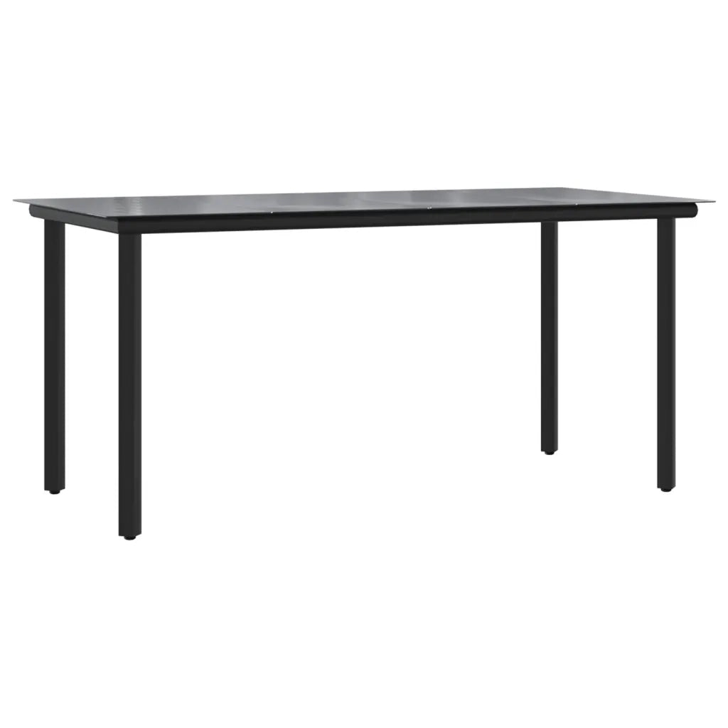 Set da Pranzo da Giardino 7 pz Cuscini Polyrattan Grigio Chiaro