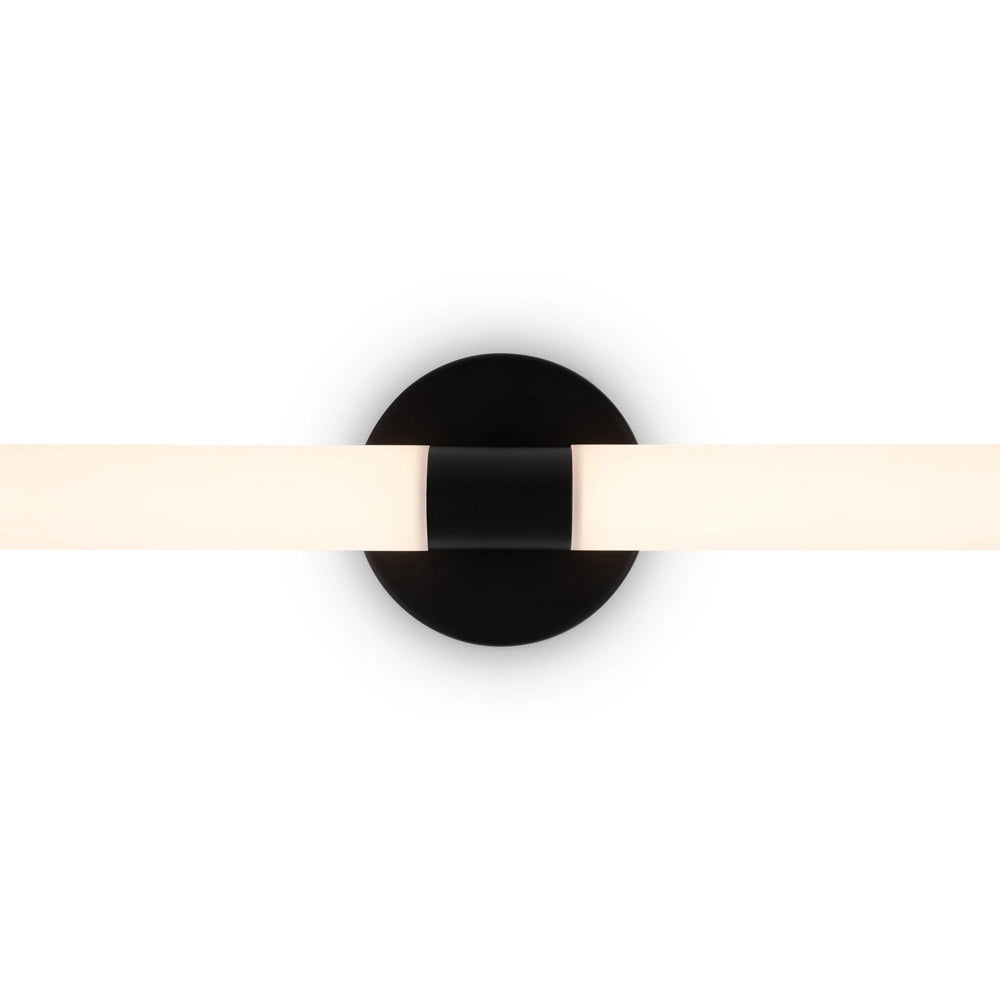 Maytoni applique moderna Axis 1 luce LED integrato nero alluminio