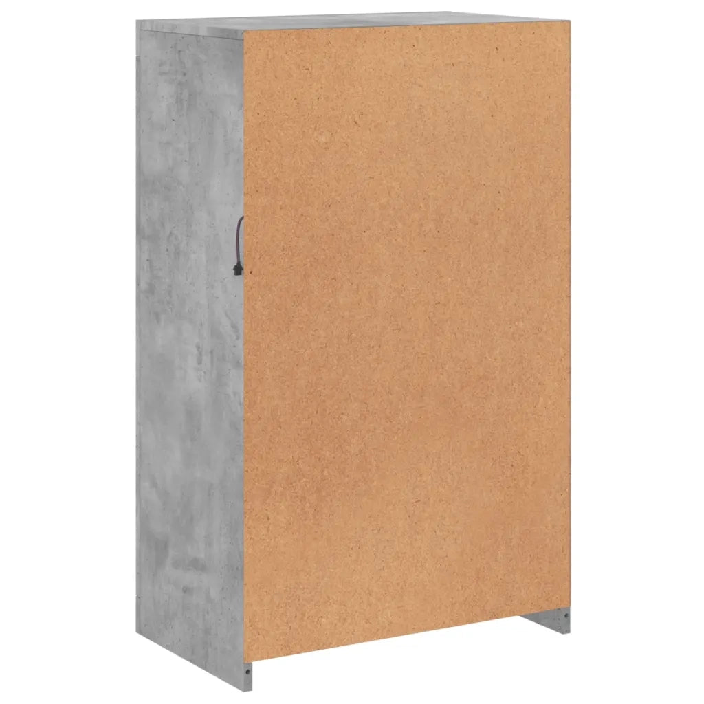 Armadietto con Luci LED Grigio Cemento in Legno Multistrato 836626
