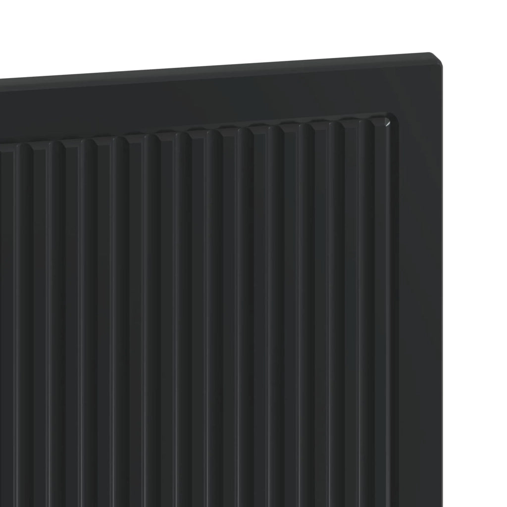 Testiera da Muro EDE Nero Legno ingegnerizzato 896046