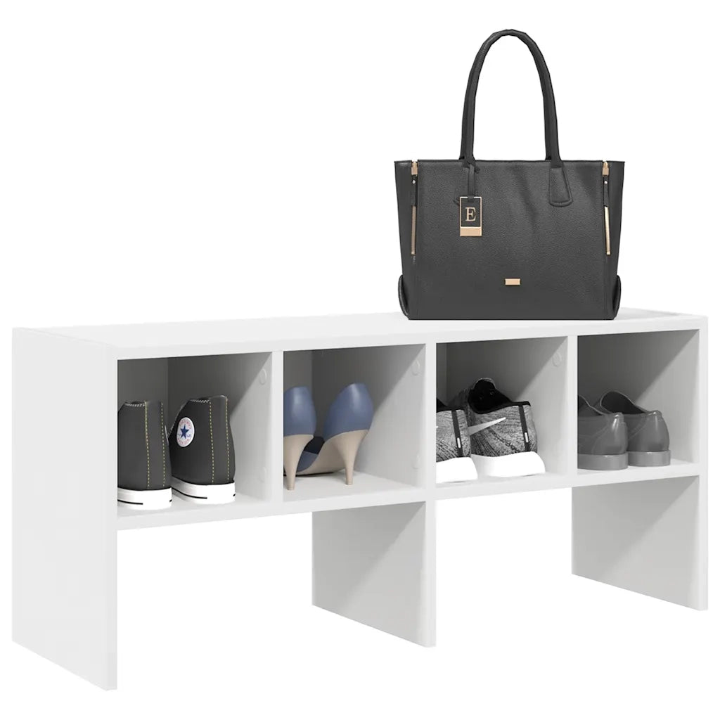 Scarpiera | Mobile per scarpe Impilabile Bianca 89,5x30x40 cm