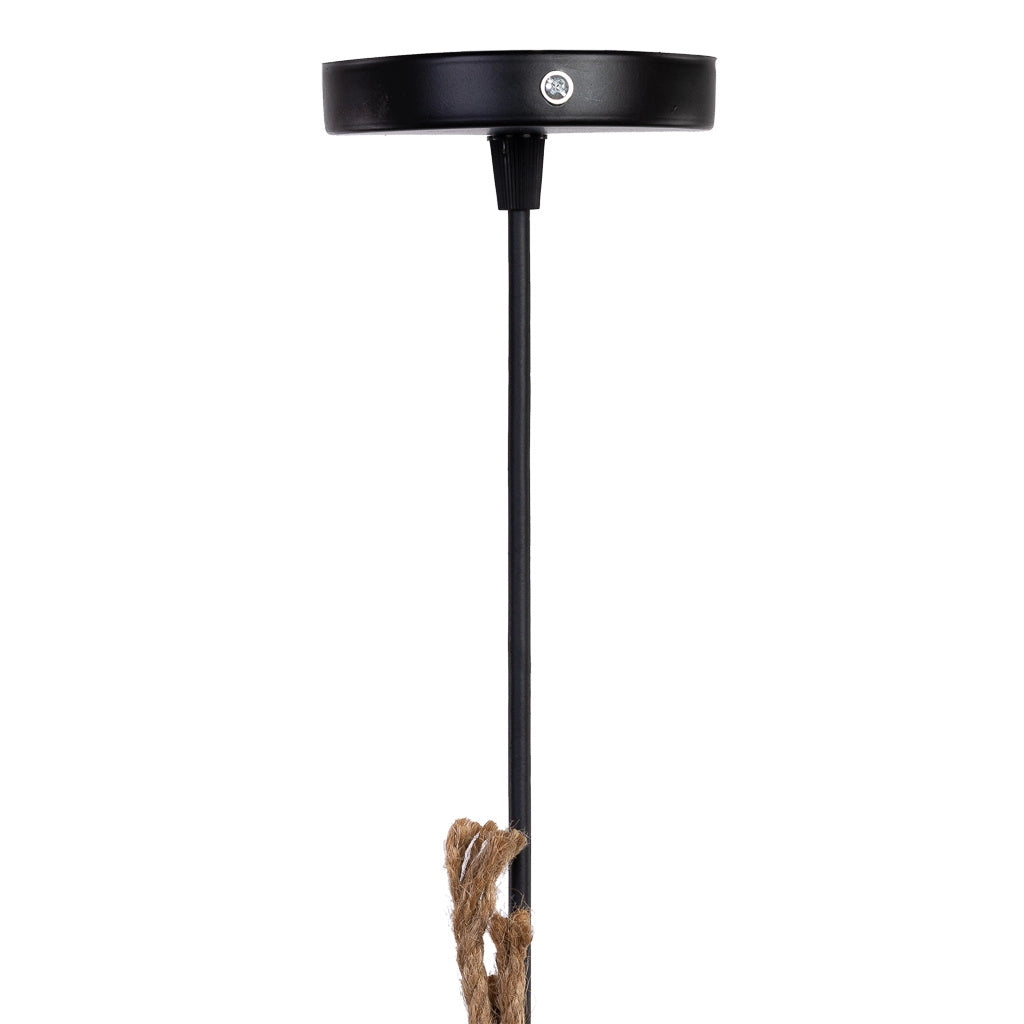 Lampada da soffitto in rattan marrone D60x30h cm