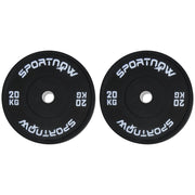 Set Dischi 20kg ¨C Minimal ¨C Nero 2 pezzi ?5cm