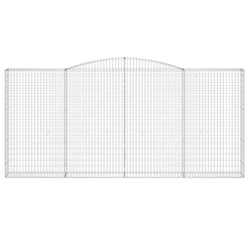 Cesti Gabbioni ad Arco 9 pz 400x30x180/200 cm Ferro Zincato 3146925
