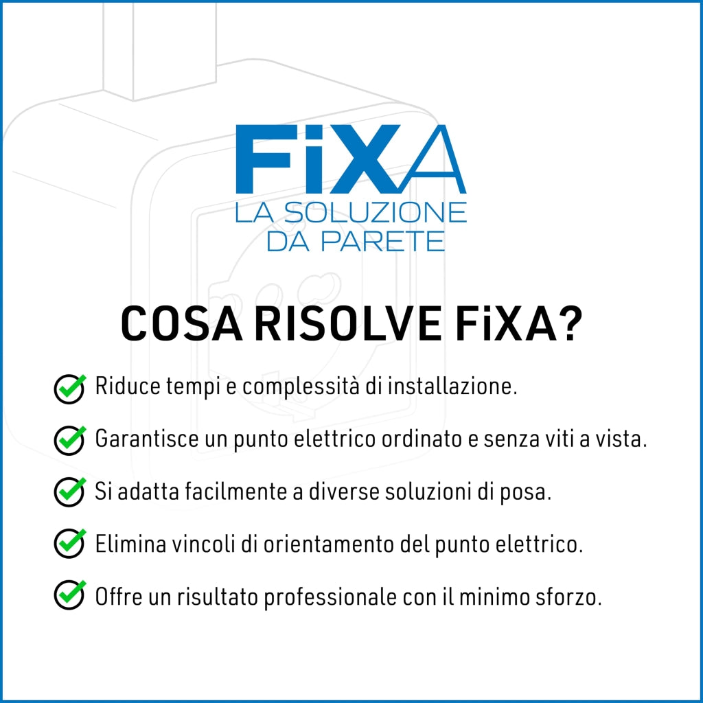 CONTENITORE 'FIXA' pulsante 10A con campanello - ELECTRALINE