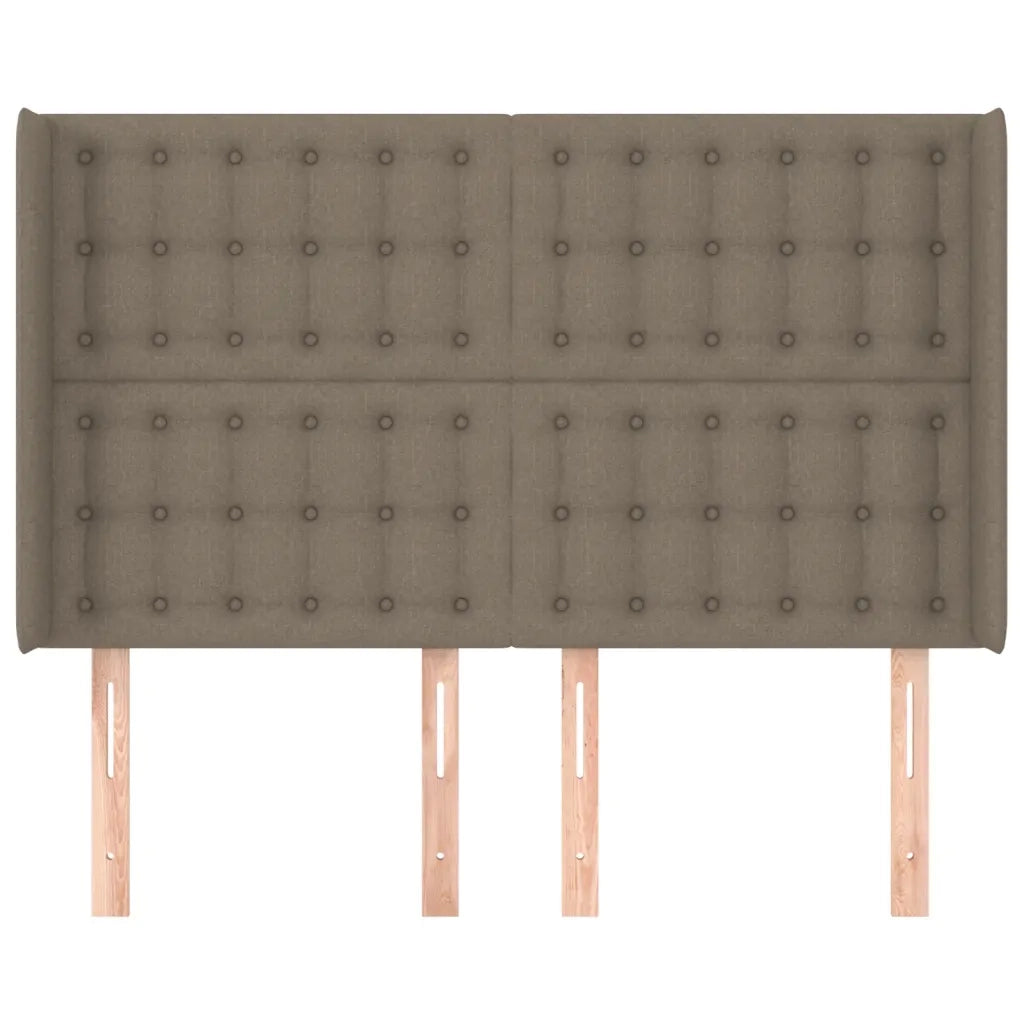 Testiera ad Orecchio Tortora 147x16x118/128 cm in Tessuto 3120016