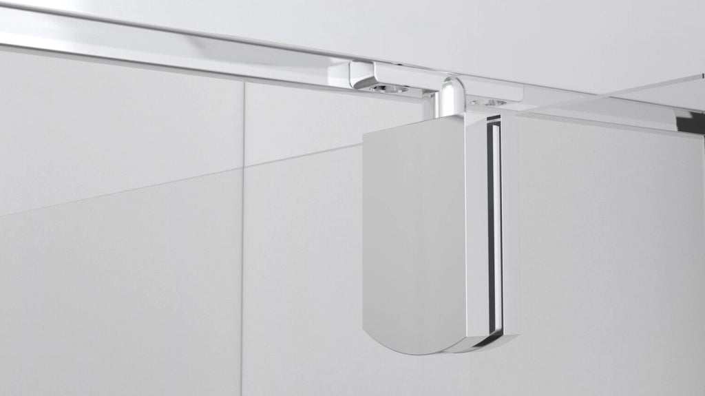 Box Doccia 2 lati 80x90 cm fisso + due battenti h190cm LAURA - Cromato Lucido