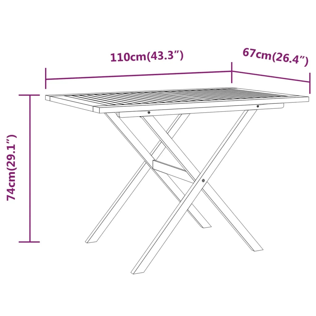 Set da Pranzo per Giardino 3 pz | Set Salotto da Giardino con Cuscini Marrone