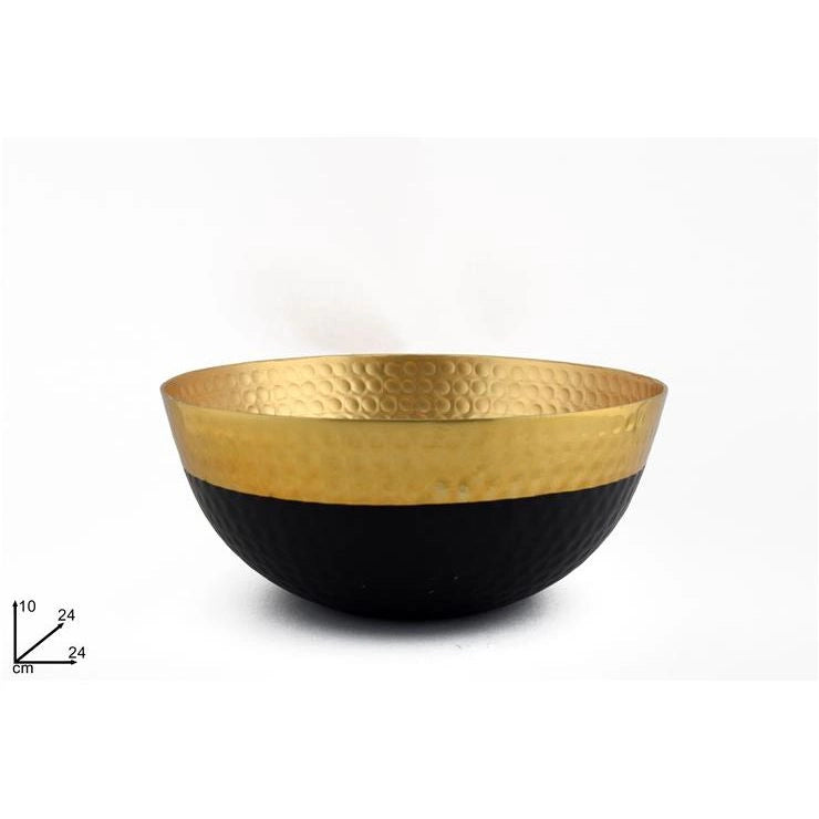 CIOTOLA 24X10 ACCIAIO ORO C/BASE NERA