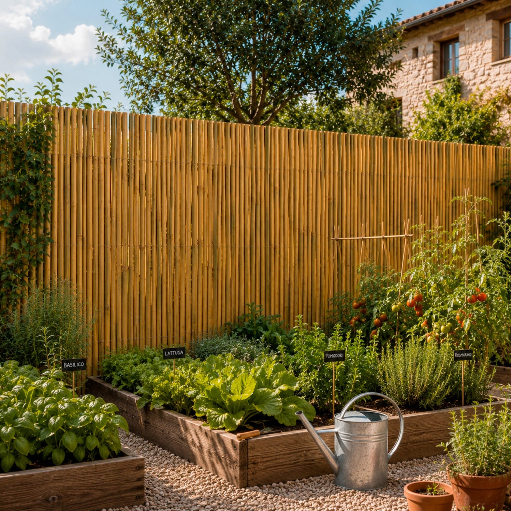 Arella In Bambù Naturale Per Recinzione E Copertura Da Esterno Schermatura Privacy Stuoia Canna Cannette Bamboo Ombreggiante Per Giardino Terrazza Balcone Gazebo 2x3 Metri