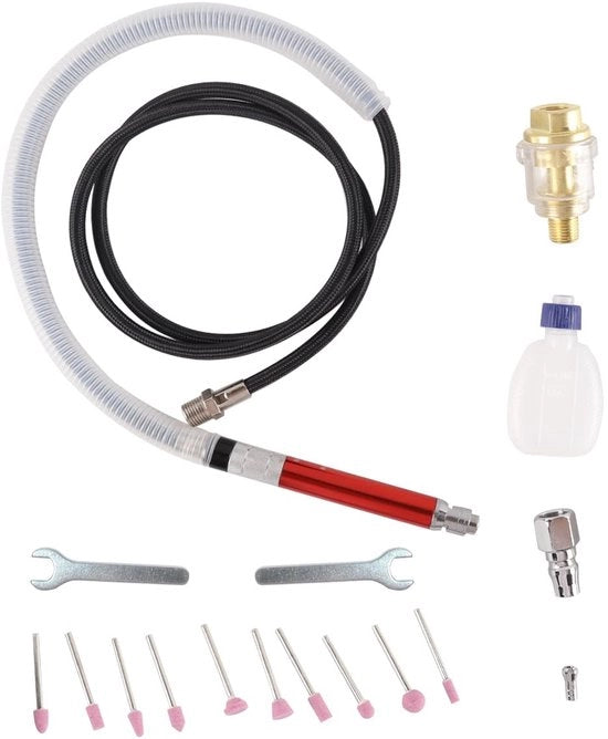 Polvere di penna smerigliatrice progettata ergonomicamente - Minipolvere pneumatica - Alta velocità 65.000 tpm - Duratura - Leggerezza - Precisione dei tagli