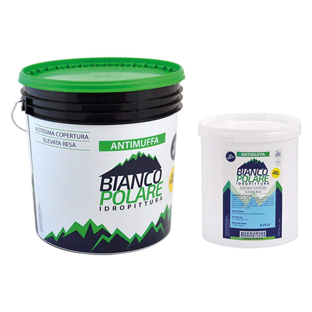 IDROPITTURA LAVABILE ANTIMUFFA TRASPIRANTE Lt.   4  - BIANCO POLARE