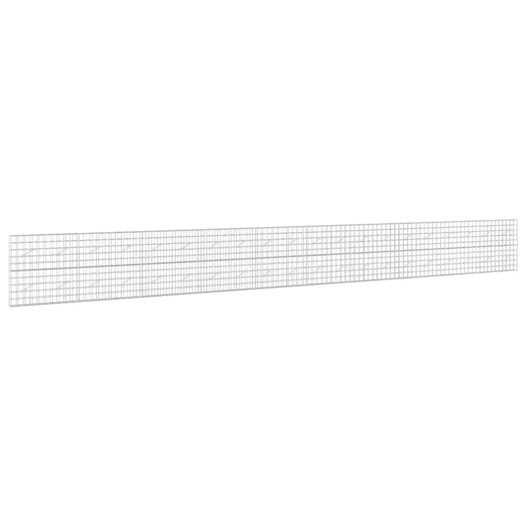 Gabione con Filo da 5 mm e Rete da 10x10 cm 1000x10x100 cm 3464942