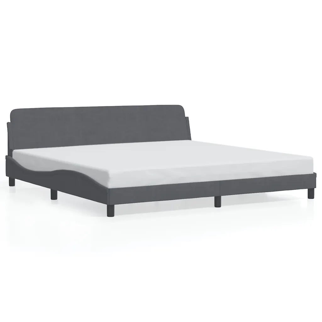 Giroletto Dover Grigio Scuro 200x200 cm Velluto 373253