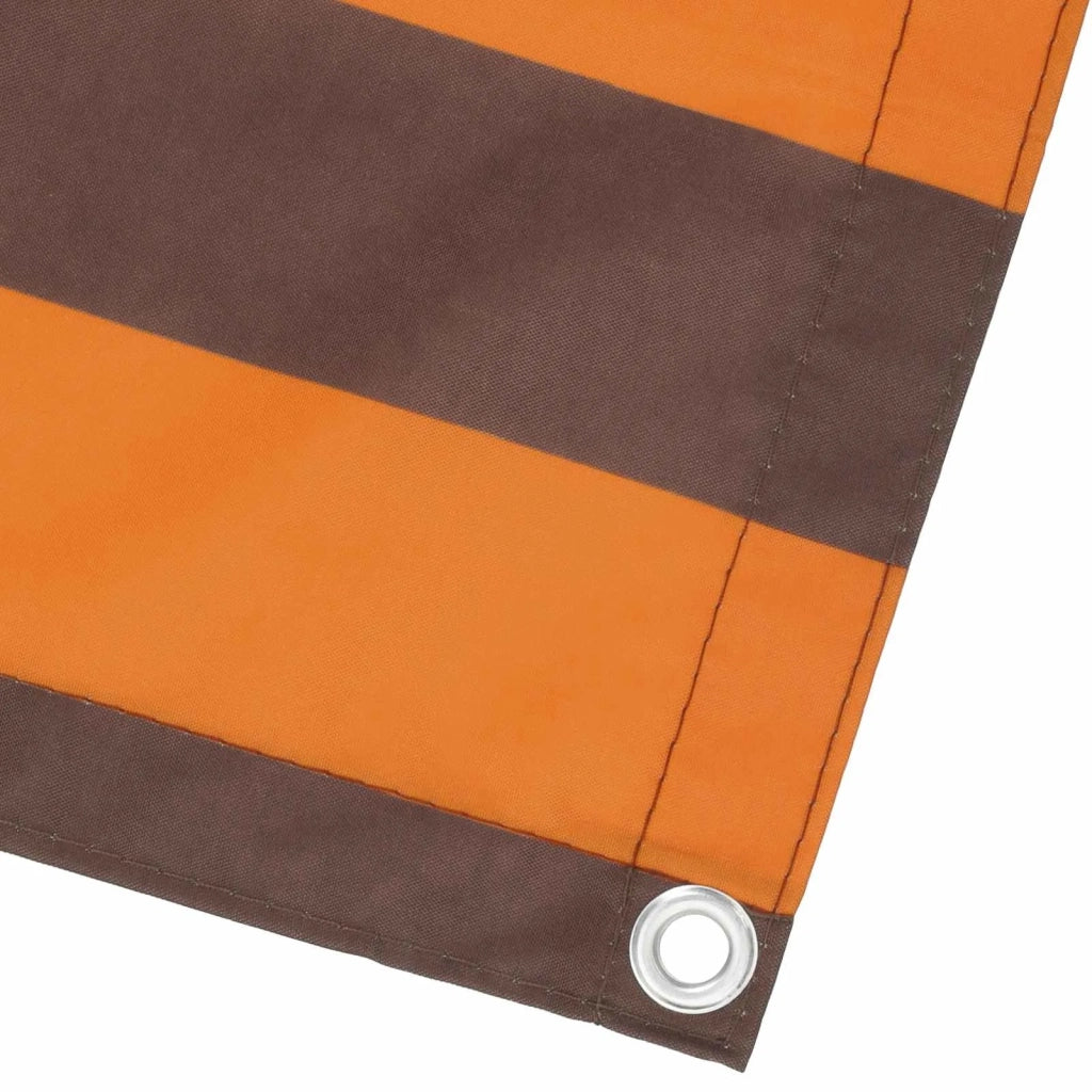 Schermo da balcone-Pannello per balcone Arancione e Marrone 110 x 700 cm
