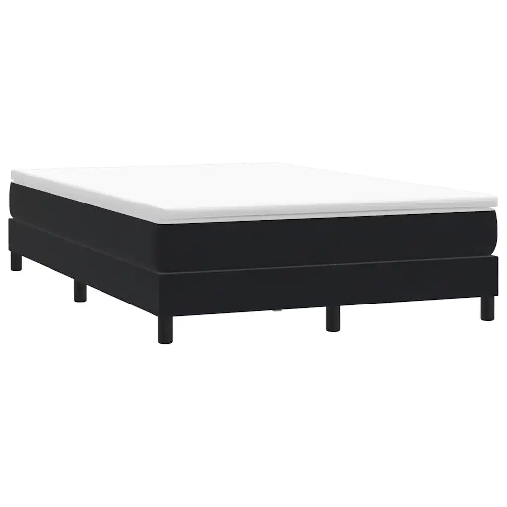 Letto a Molle senza Materasso Nero 160x220 cm in Velluto 3315881