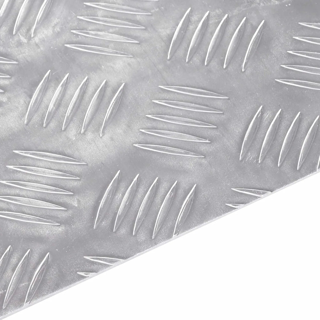 Gradini per Scale 2 pz | Tappetini per scale autoadesivi Argento 50 x 30 cm Alluminio