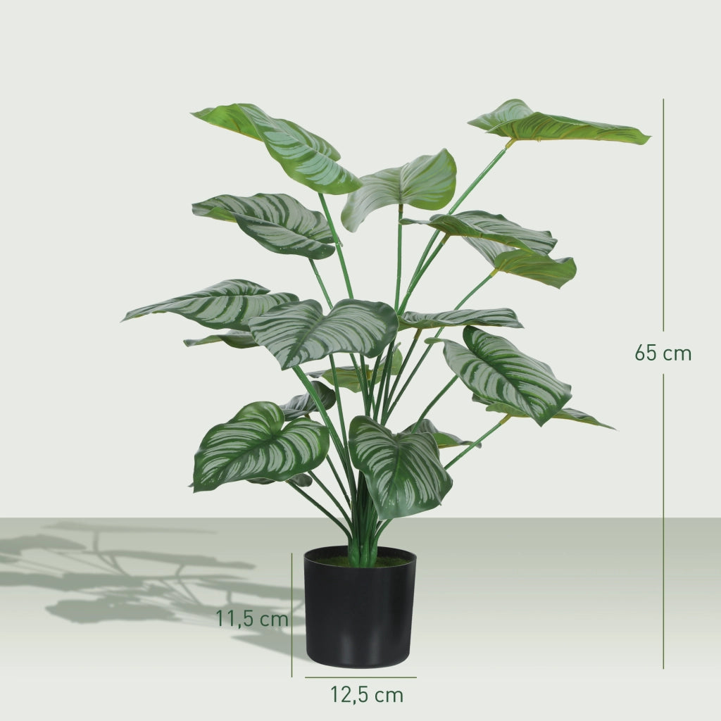 Piante Artificiali da Interno ¨C Minimal ¨C 65 cm, verde, con vaso