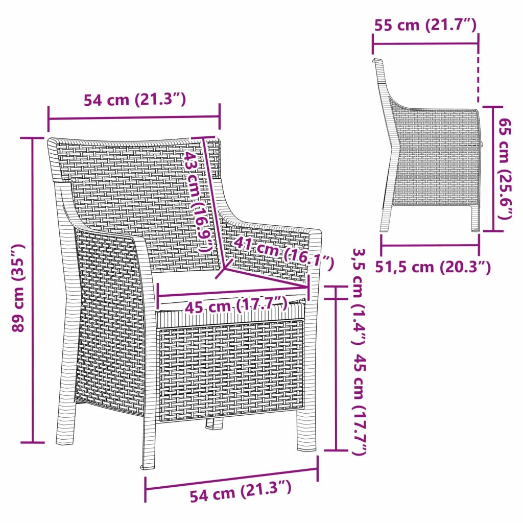 Poltrona Bianco PP CFW5102733