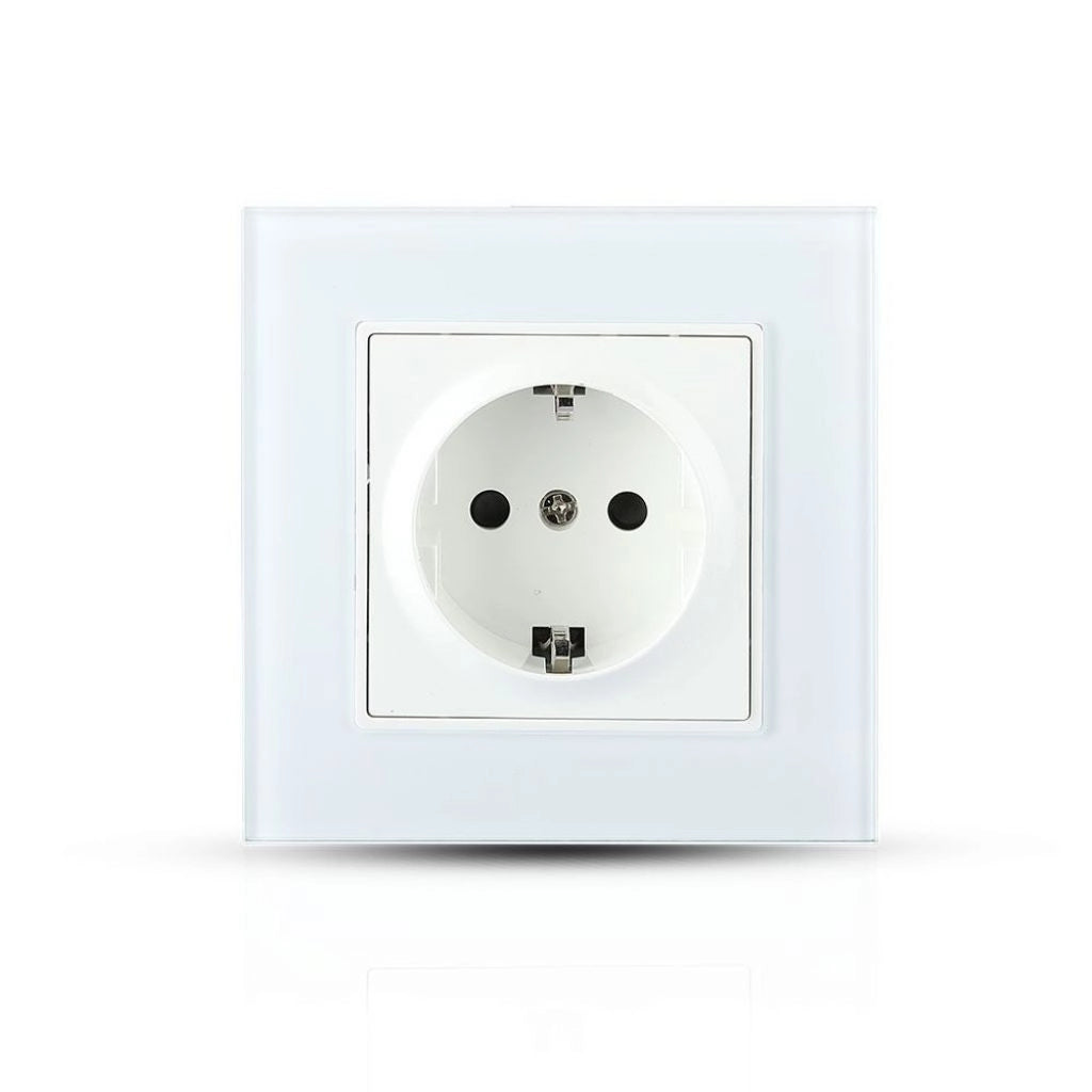 Pannello di vetro dell'Eu Socket 16A BIANCO