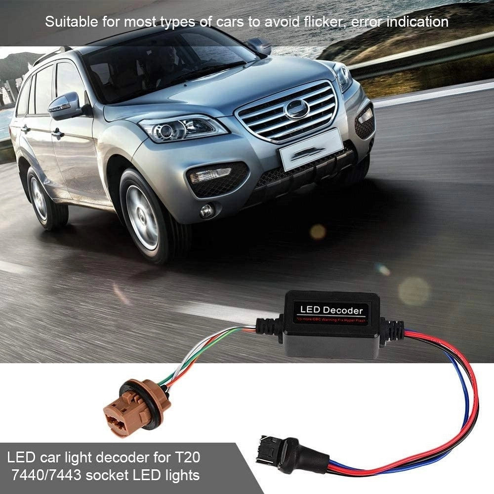 Trade Shop - Coppia Decodificatore Fari A Led Per Auto T20 Errori Centralina Antisfarfallio -