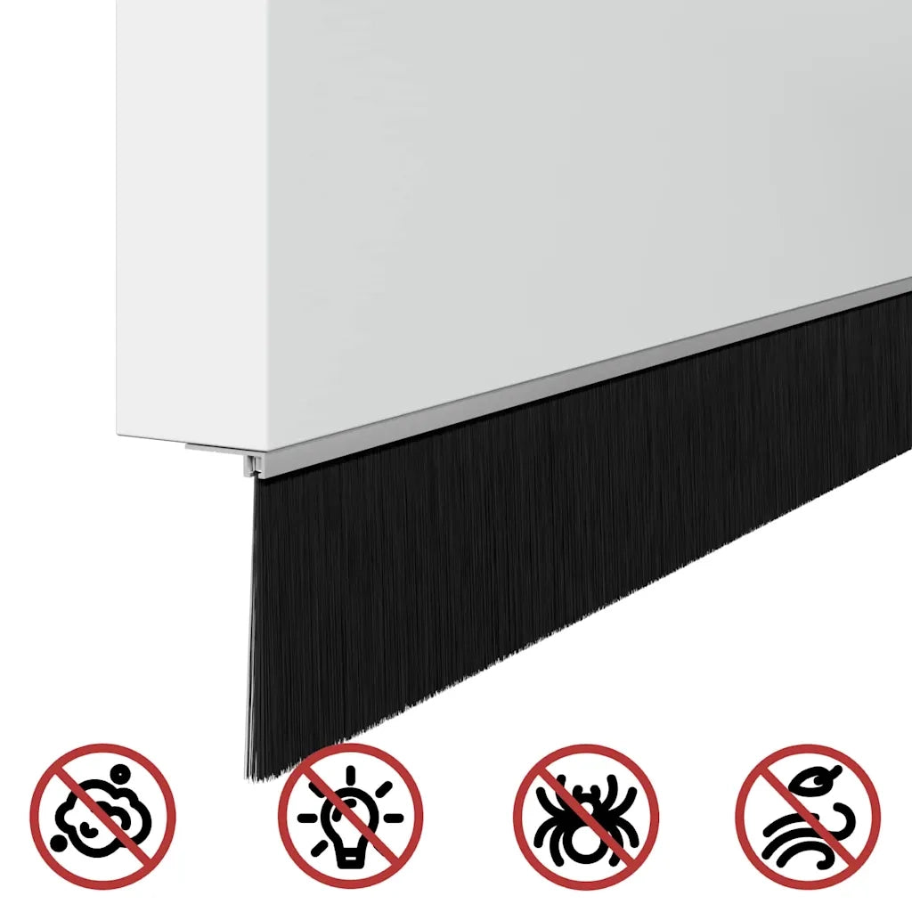 Spazzole per porte autoadesive 12 pz Argento 100 cm CFW4451655