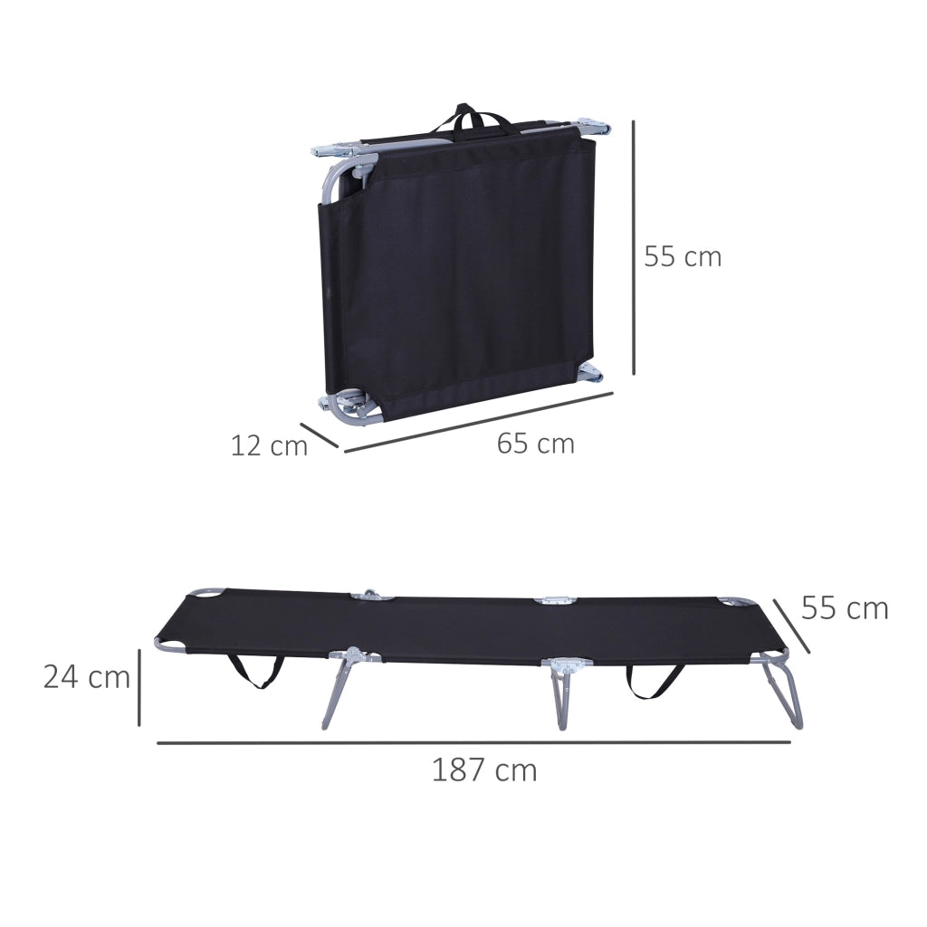 Sdraio da esterno regolabile ¨C Minimal ¨C Polyester nero metallo