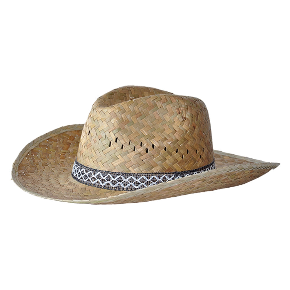 CAPPELLO IN PAGLIA 'COWBOY' taglia 56- 12 pezzi  - MADE IN ITALY