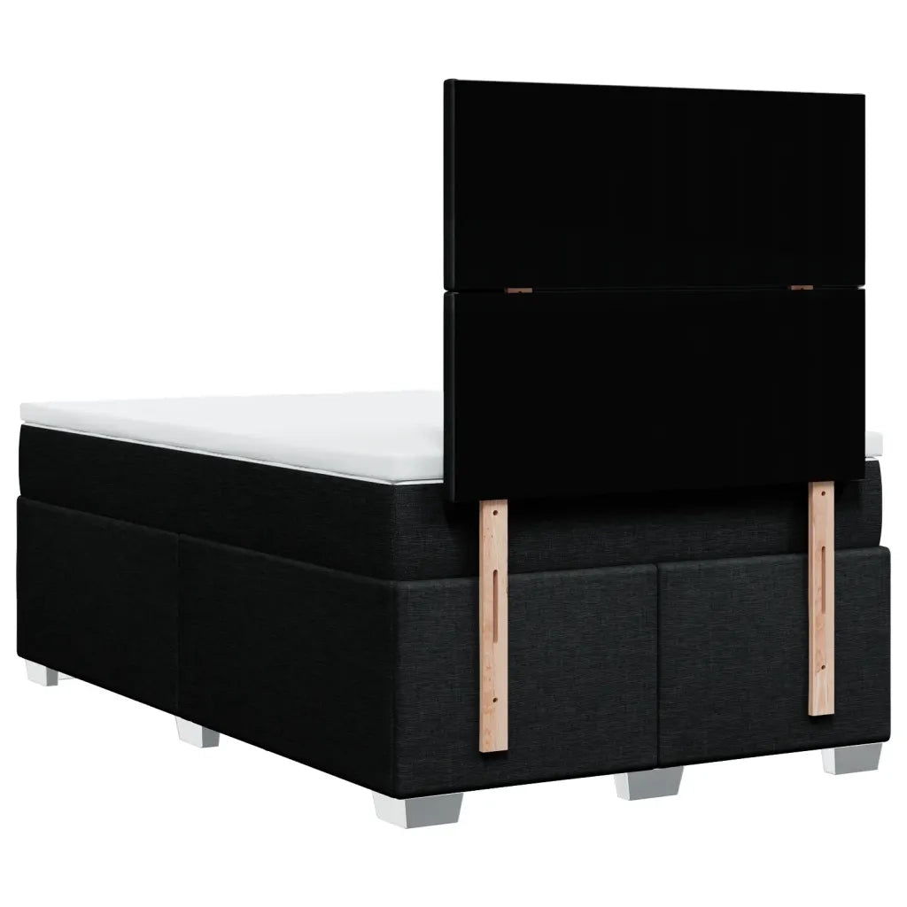 Giroletto a Molle con Materasso Nero 120x190 cm in Tessuto 3290422