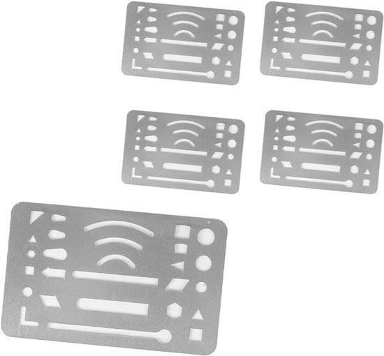 Set di Disegno Creativo - Strumenti per Disegno a Matita - Acciaio Inossidabile - Attività di Fai da Te - Righello di Guida - Disegno Artistico Preciso - Adatto per Appassionati - Kit di Sostituzione Multicolore per Progetti Variegati.