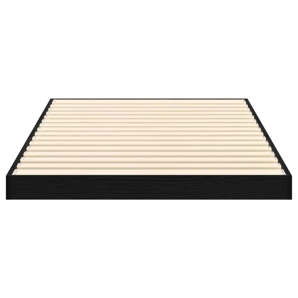 Struttura letto a terra-Giroletto Rovere Nero 90 x 200 cm