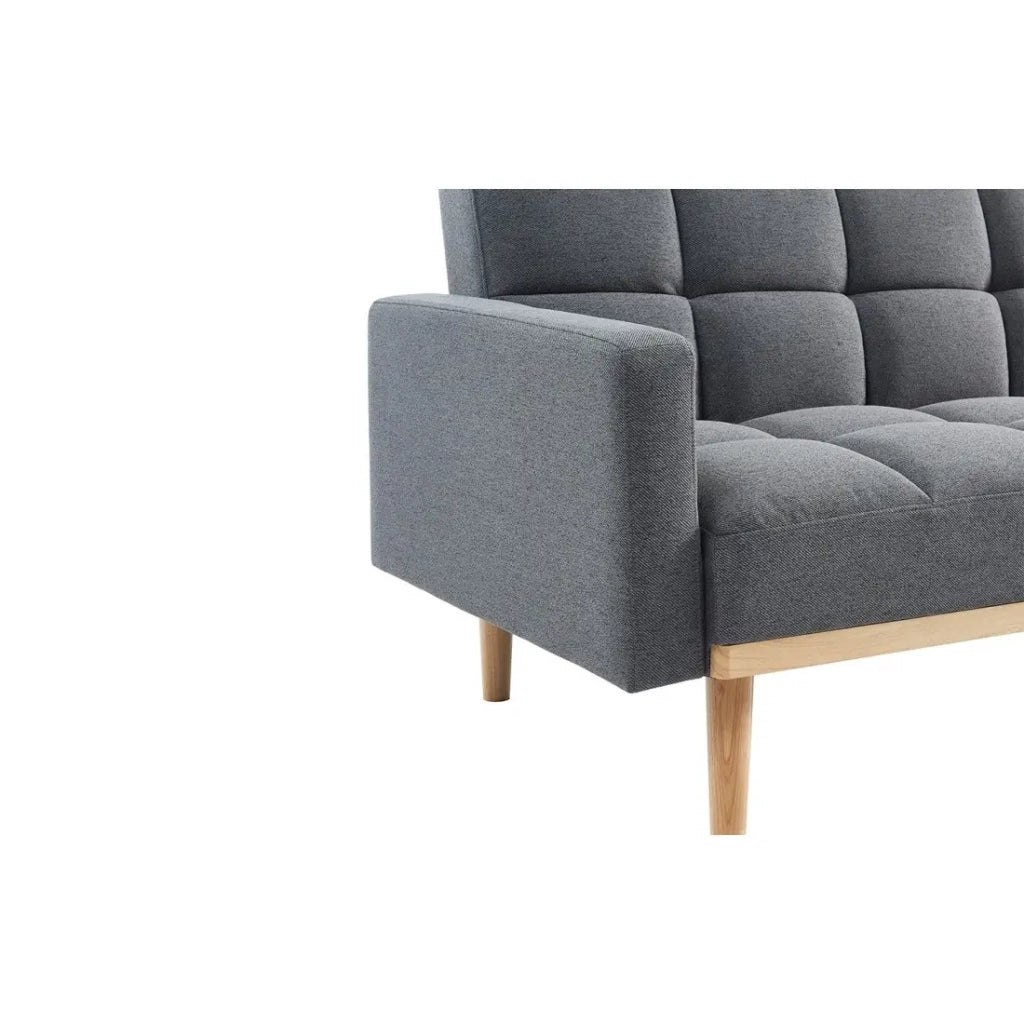 Divano 3 posti trasformabile ADONA - Grigio chiaro - Stile scandinavo