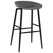 Sedie da Bar 2 pz Grigie 248157