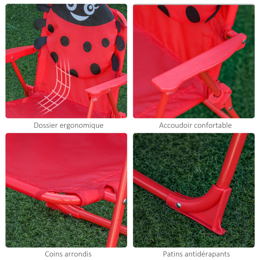 Set Giardino Bambini 4 Pezzi ¨C Minimal ¨C Rosso, Metallo