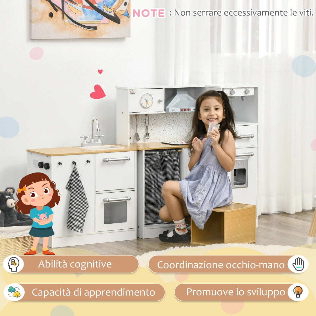 Cucina Giocattolo per Bambini con Luci e Suoni ¨C Zephmum ¨C MDF e PP