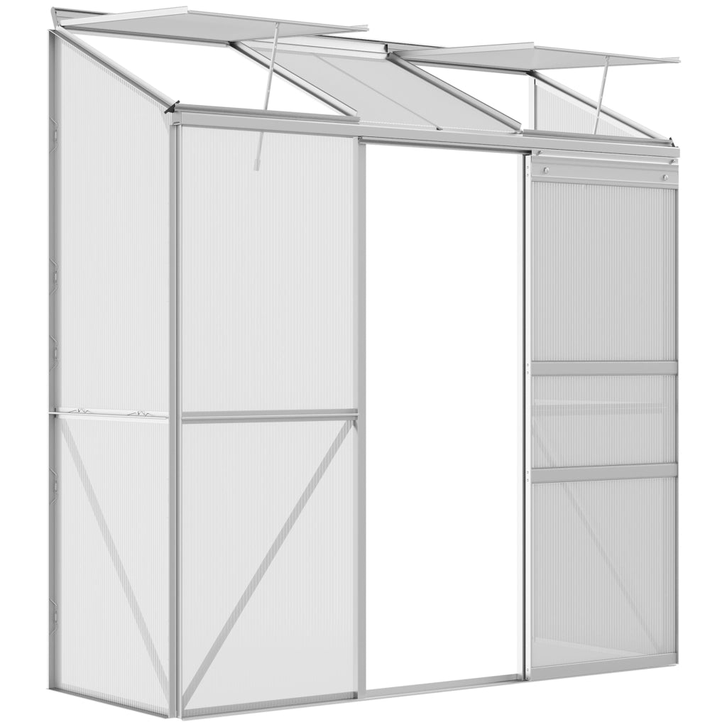 Serra da giardino in policarbonato e alluminio ¨C Minimal ¨C 192x68x196 cm