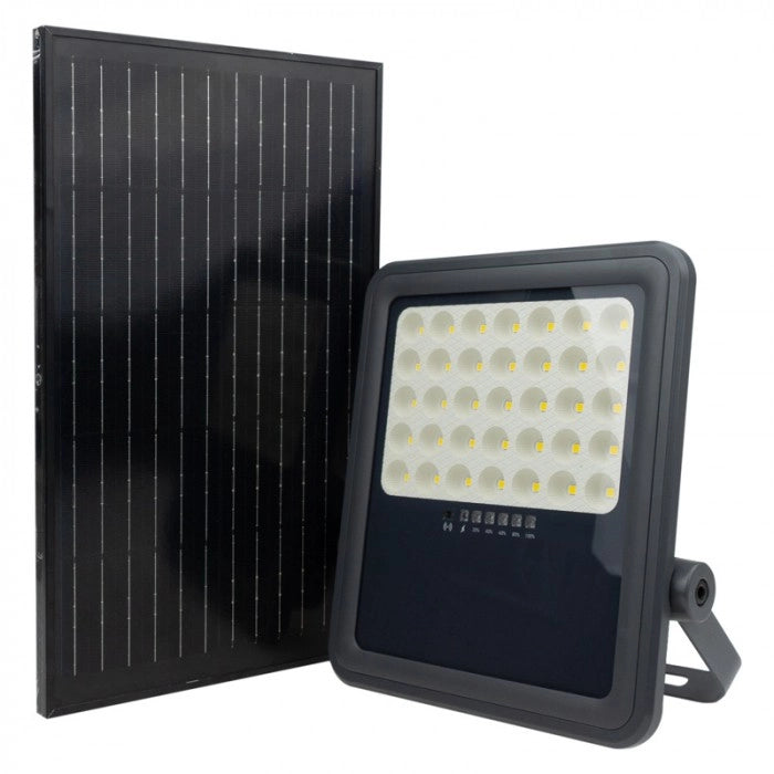 Faro LED solare 200W 4000K con sensore e telecomando Ecolight