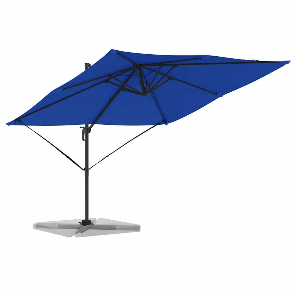 Ombrello | Parasol Roma Blu 286 x 284 x 265 cm Alluminio e Poliestere