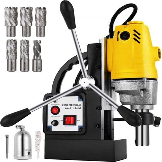Drill elettrico magnetico - 1100W - Incluso set di 7 pezzi Hss Snijset