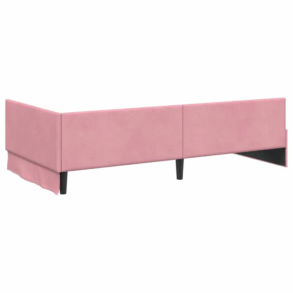 Struttura Letto Angolare con Materasso 2 pcs Grigio Velluto 3393637