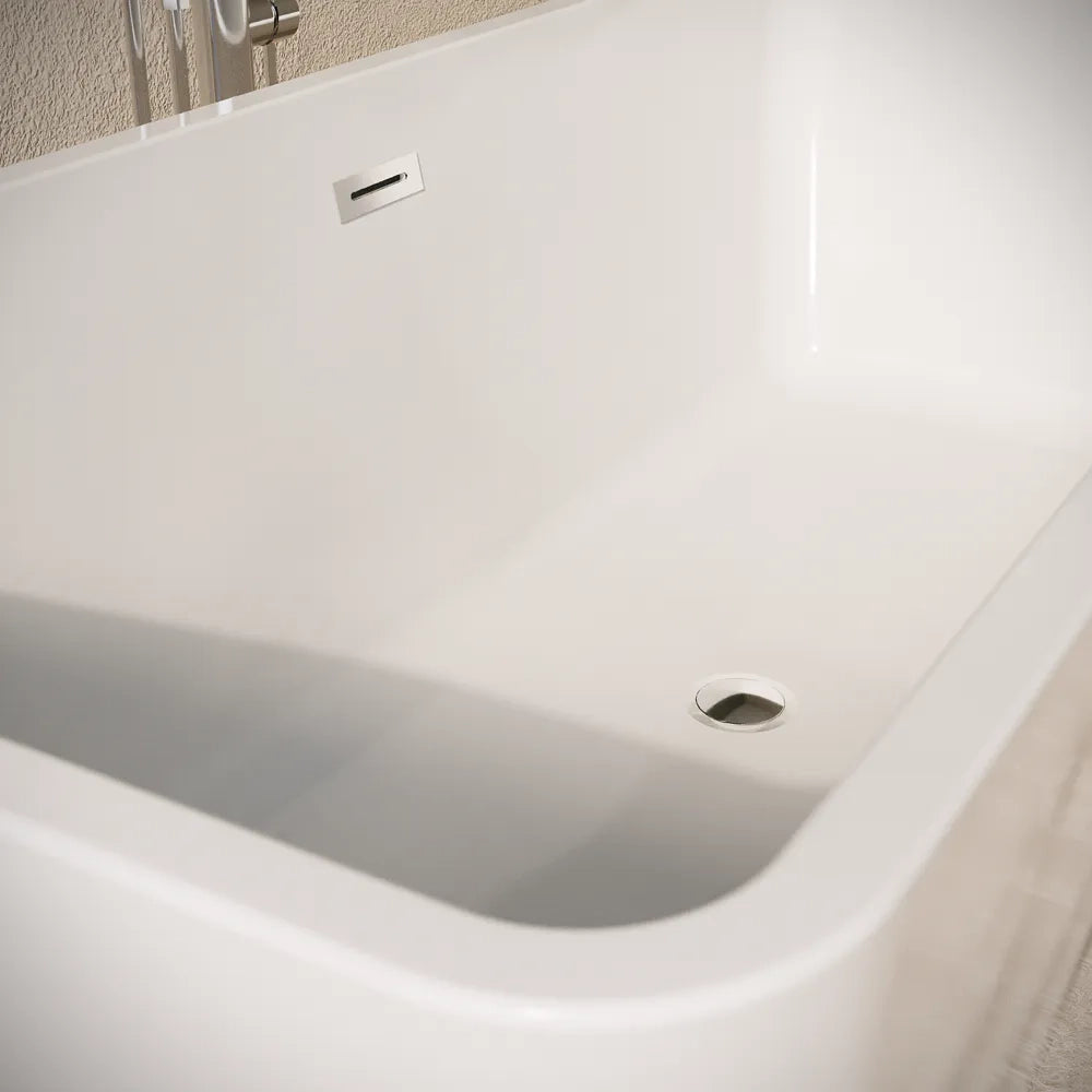 Vasca da bagno freestanding 180cm in acrilico bianco lucido | Camilla