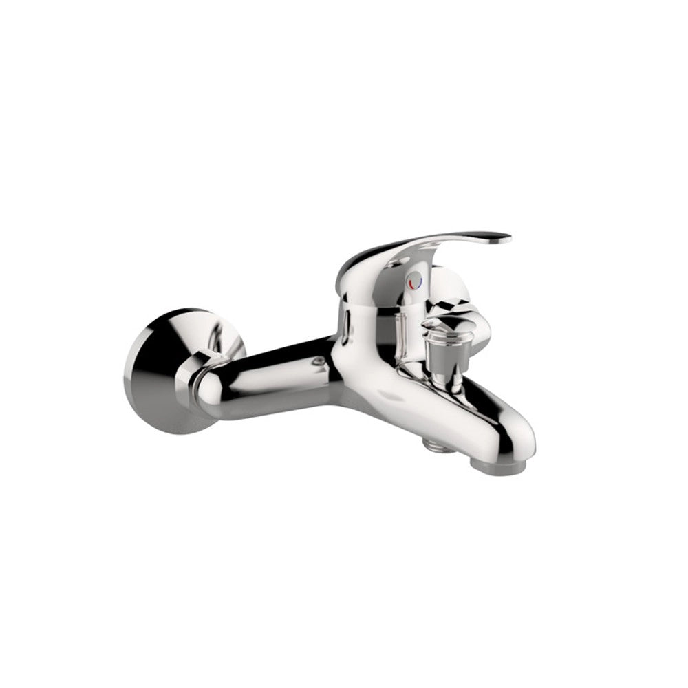 Miscelatore vasca serie eva, finitura cromata