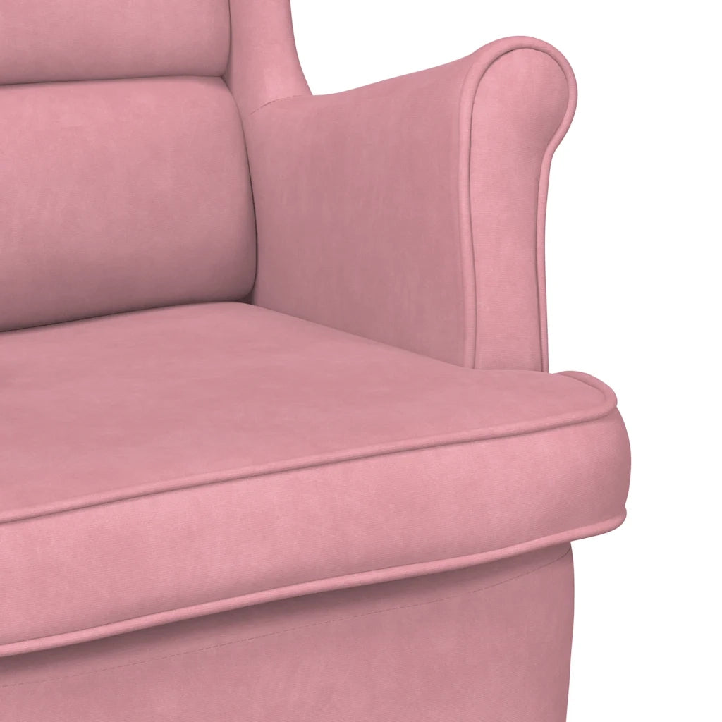 Poltrona Rosa in Velluto 324063
