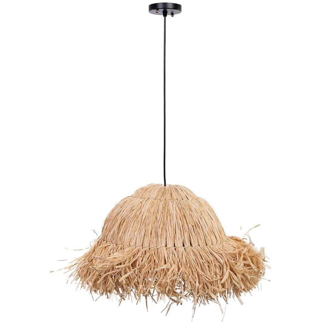 Lampada da soffitto in rafia d37x25