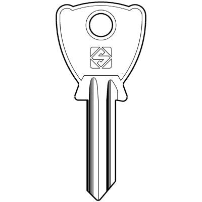 CHIAVE PIATTA BETA BE203 SILCA - OTTONE NICHELATO- 10 pezzi