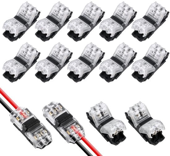 Connettori a caviello - Connettore rapido - 2 poli - 10 pezzi - per illuminazione e audio dell'auto - affidabili - installazione semplice 

Modello: 2 poli 
Spessore del cavo: 
Tolleranza di allaccio: 
Dimensioni: 
Peso: 
Materiali: 
Certificazioni: