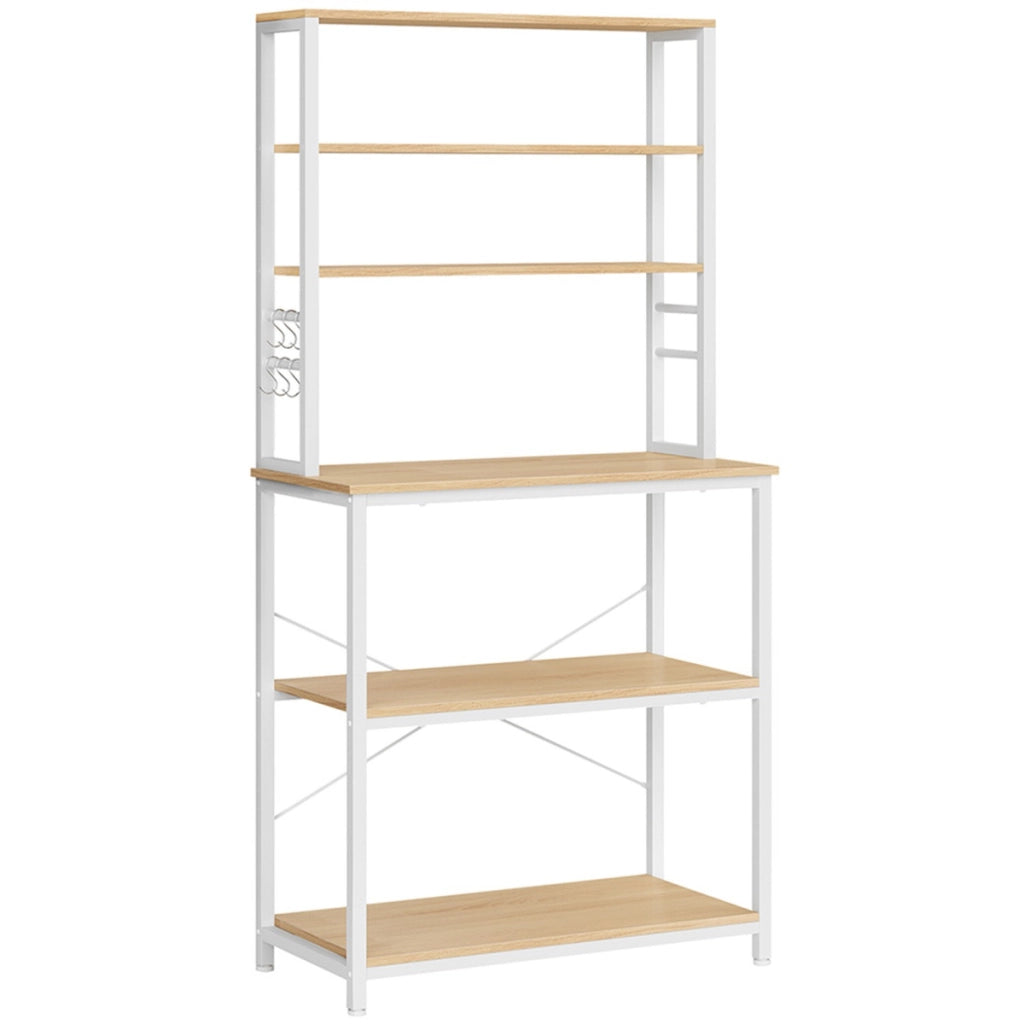 Scaffale Cucina Salvaspazio in Rovere e Bianco